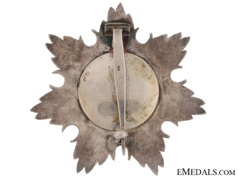 Order of Independence (Nishan-i-Istiqlal), Civil Division, I Class Grand Cordon Breast Star (with silver and gold, c.1960) Reverse