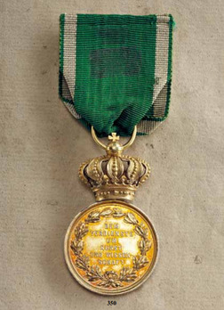 Medal for Art and Science, Type I, in Gold with Crown Reverse