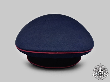 Firefighters Officer Blue Visor Cap Back