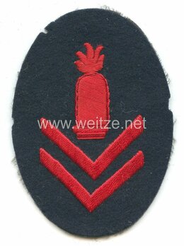 Kriegsmarine Gun Chief 1st Class Insignia Type I Obverse