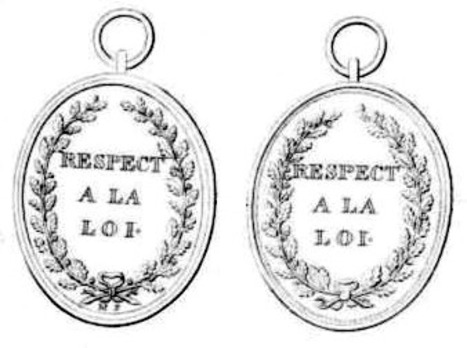Silver Medal (stamped "M.F.") Obverse and Reverse