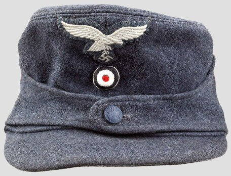 Luftwaffe NCO/EM Ranks Visored Field Cap (Mountain Cap pattern) Obverse