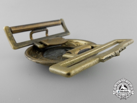 Firefighters Regional Officer Belt Buckle (Hesse Nassau version) Reverse
