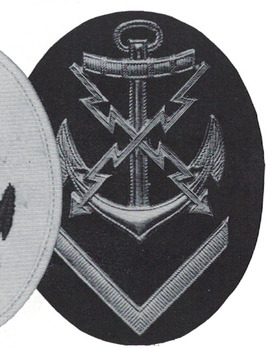 Kriegsmarine Obermaat Teletypist Insignia (metal) Obverse