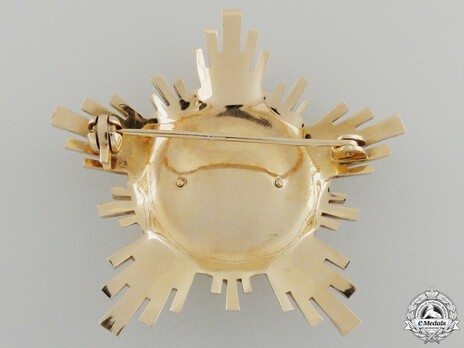 Order of the Star of Romania, II Class Decoration (version 2) Reverse