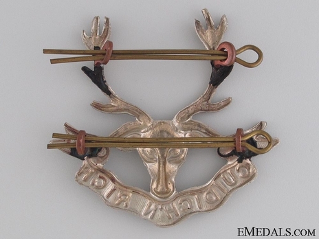 231st Infantry Battalion Other Ranks Glengarry Badge Reverse