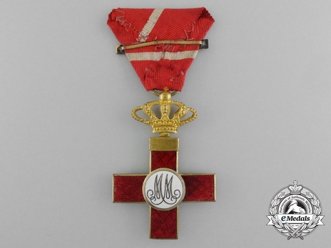 1st Class Cross (red distinction) (bronze gilt) (1889-1931) Reverse