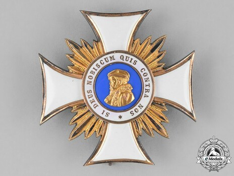 Order of Philip the Magnanimous, Type II, Commander Breast Star (with golden rays) Obverse
