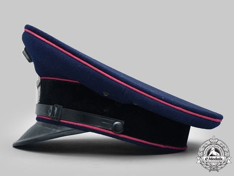 Firefighters Enlisted Ranks Blue Visor Cap Left