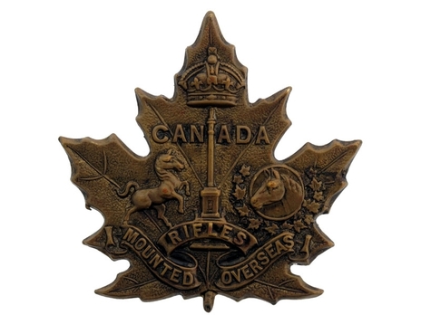 Canadian Mounted Rifle Draft Other Ranks Cap Badge Obverse