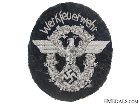 Firefighters Werkfeuerwehr Officer Sleeve Eagle Obverse