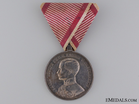  Type VI, I Class Silver Medal (with left facing profile & mustache) Obverse