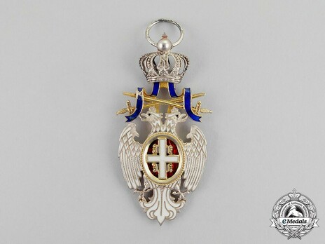Order of the White Eagle, Type II, Military Division, V Class Obverse