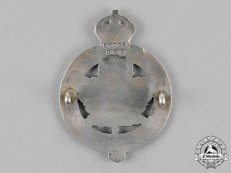 12th Battalion Railway Troops Officers Cap Badge Reverse