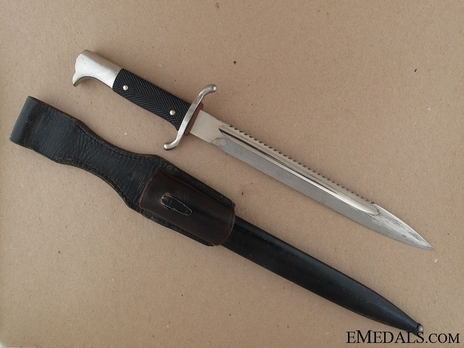 Firefighters Enlisted Ranks Sawtooth Bayonet Obverse with Scabbard