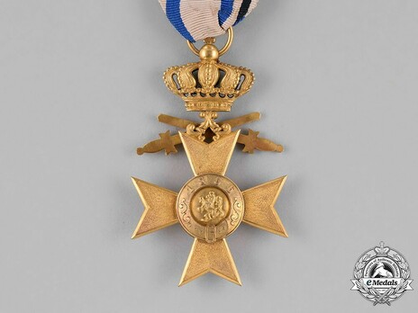 Order of Military Merit, Military Division, I Class Military Merit Cross (with crown) Reverse