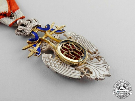 Order of the White Eagle, Type II, Military Division, V Class Reverse