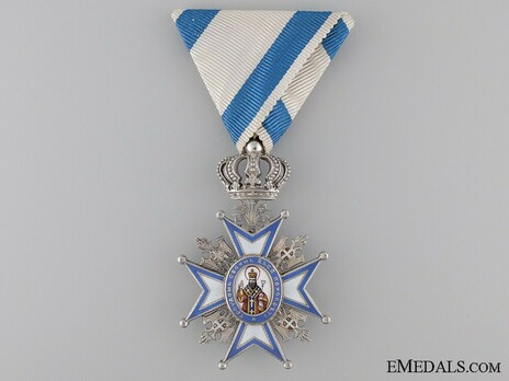 Order of Saint Sava, Type II, V Class Obverse