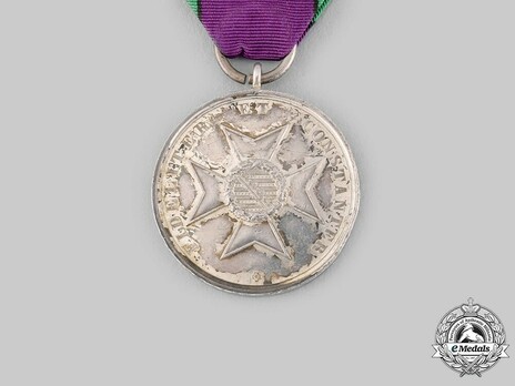 Saxe-Altenburg House Order Medals of Merit, Type III, Civil Division, in Silver Reverse