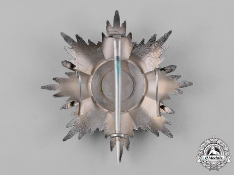 Order of Orange-Nassau, Military Division, Grand Cross Breast Star Reverse