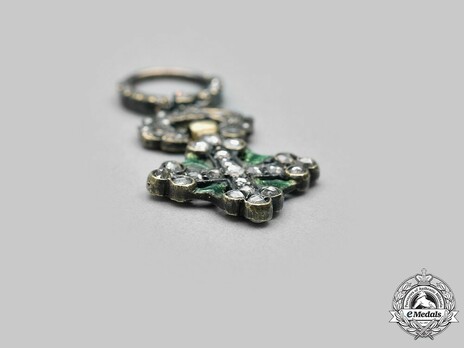 Italy, Kingdom. An Order of St. Maurice and St. Lazarus, Miniature Cross in Diamonds