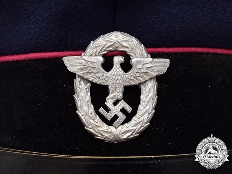 Firefighters Enlisted Ranks Blue Visor Cap Eagle Detail