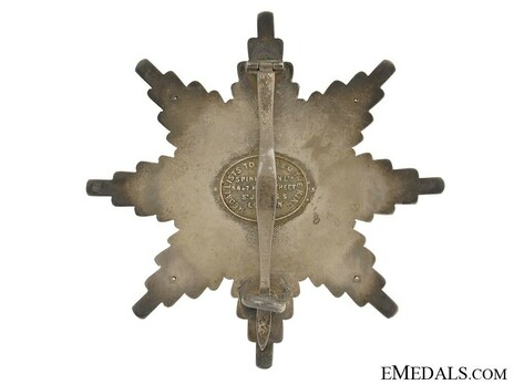 Order of the Phoenix, Type II, Military Division, Grand Cross Breast Star Reverse