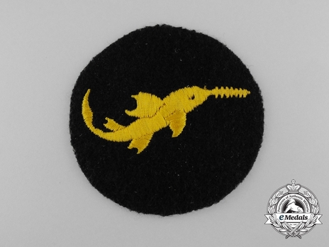 Naval Combat Badge of Small Battle Units, Qualification Badge Obverse