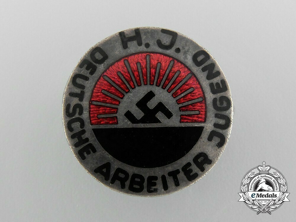 Hj deutsche arbeiter jugend pin obverse
