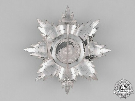 Military Order of Savoy, Type II, Grand Cross Breast Star Reverse