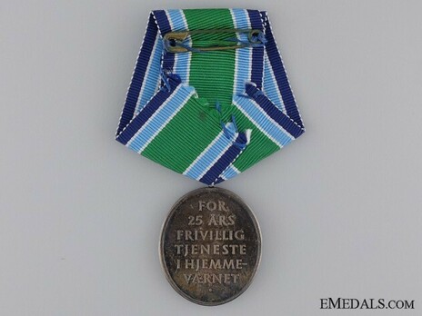 Silver Medal (25 years) Reverse