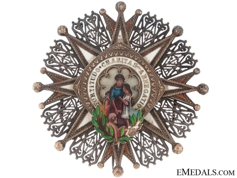 I Class Breast Star (white distinction) Obverse