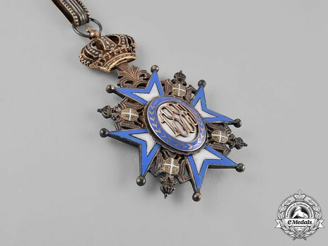 Order of Saint Sava, Type III, II Class Reverse