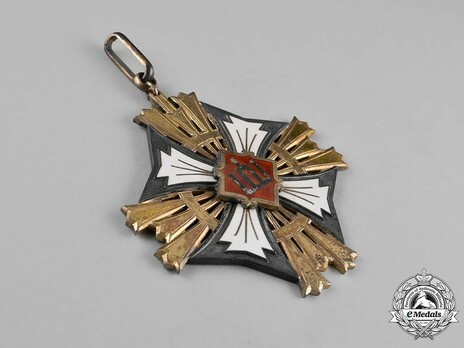 Order of Gediminas, Type I, II Class Cross Obverse