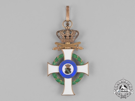 Albert Order, Type II, Military Division, I Class Commander (swords on ring) Reverse
