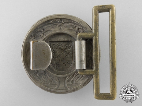 Firefighters Regional Officer Belt Buckle (Thuringia version) Reverse