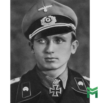 An unknown German soldier wearing a Knight's Cross 