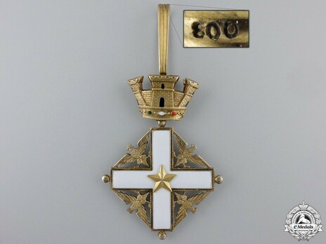 Order of Merit of the Italian Republic, Type I, Commander Cross Obverse