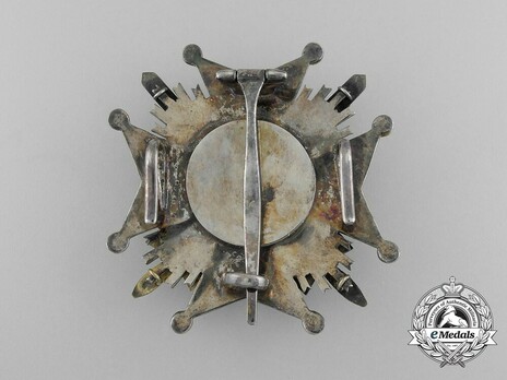 Merit Order of Adolph of Nassau, Military Division, I Class Commander Breast Star Reverse