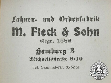 German Field Honour Badge Case of Issue Detail