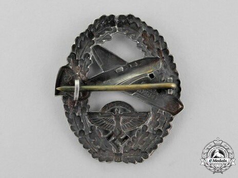 NSFK Motor Pilot's Badge, Type II Reverse