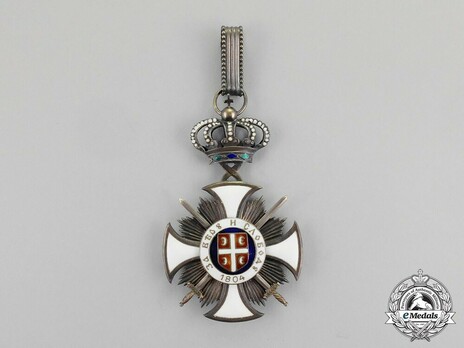Order of the Star of Karageorg, Military Division, III Class Obverse