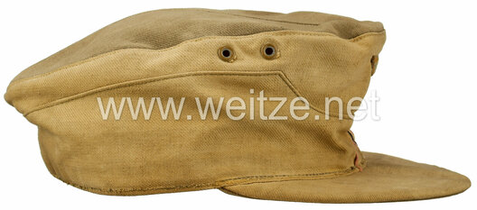 German Army Armoured NCO/EM's Tropical Visored Field Cap M43 with Soutache Right