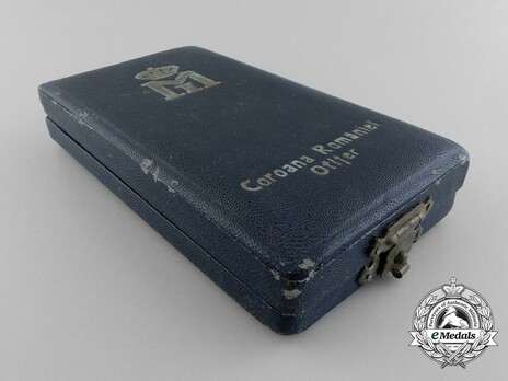 Order of the Romanian Crown, Type II, Military Division, Officer's Cross Case of Issue