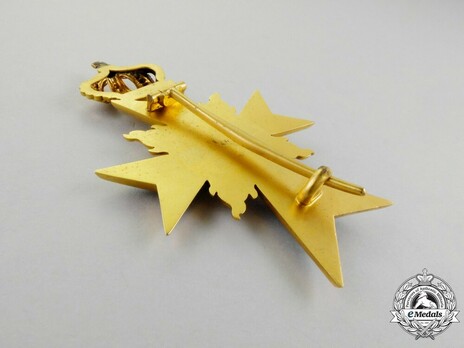 Order of Military Merit, Officer Cross (with flames) Reverse