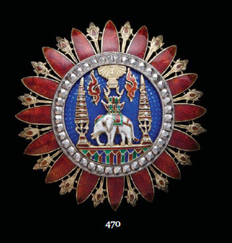 Order of the White Elephant, Type I, Star of Order, II Class 