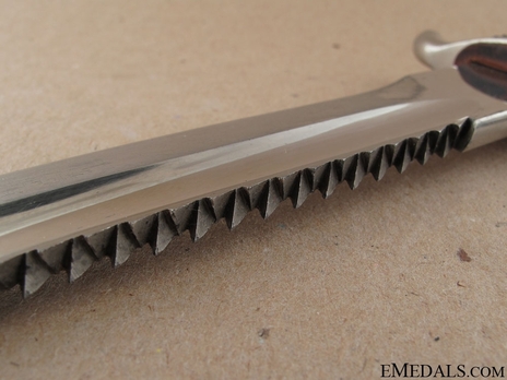 Firefighters Enlisted Ranks Sawtooth Bayonet Blade Detail