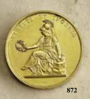 Medal for Art and Science "VIRTUTI ET INGENIO", Type VII, in Gold, Large Reverse