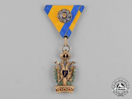 Order of the Iron Crown, Type III, Military Division, I Class Breast Star with War Decoration Miniature