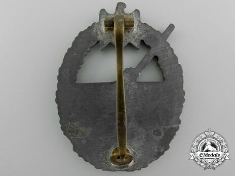 Coastal Artillery War Badge, by Förster & Barth Reverse